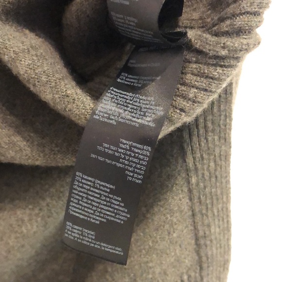 AllSaints Tara Military Green Cashmere Blend Sweater - Picture 10 of 12